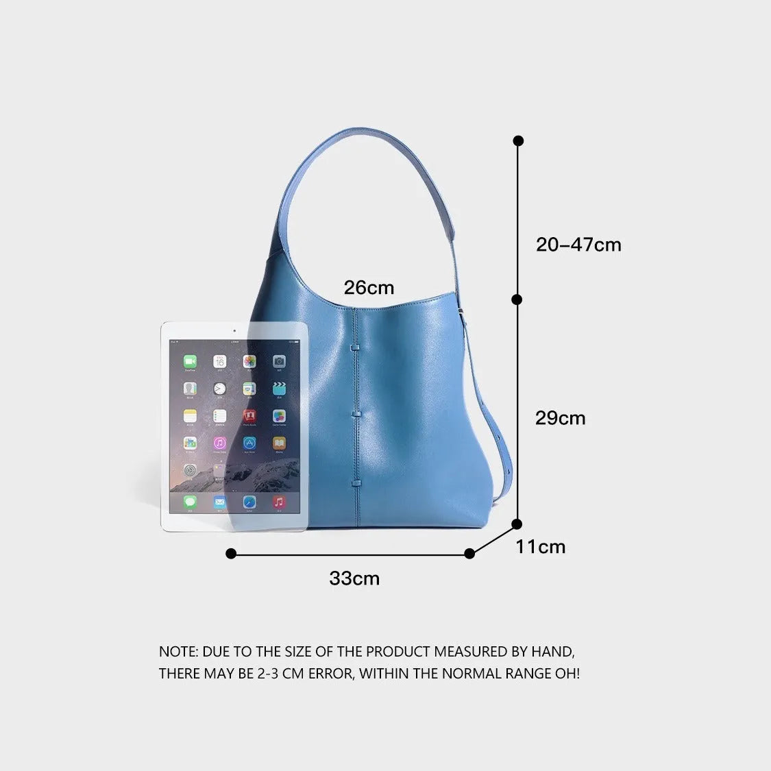 Large Capacity Women's Leather Underarm Bag - Bellarte Enchanté Large Capacity Women's Leather Underarm Bag